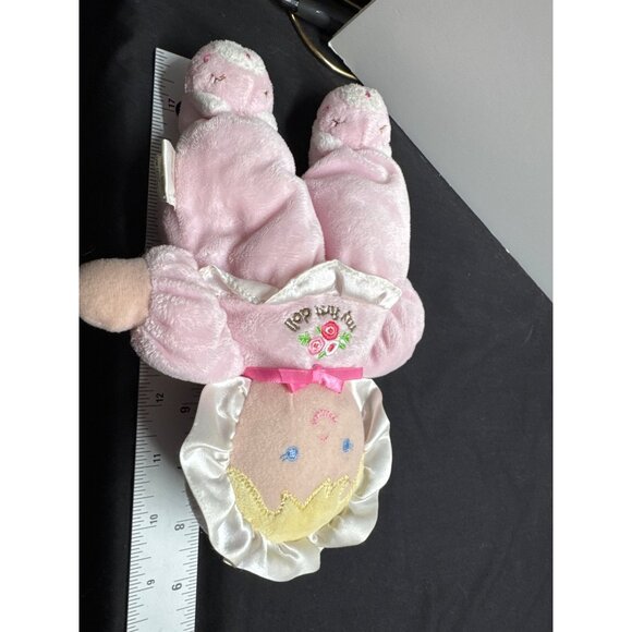 Carters My First Doll Plush Baby Toy Pink Rattle Kitty Slippers Blonde Blue Eyes - Picture 4 of 7